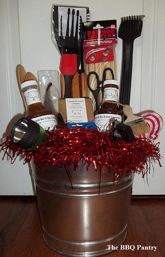 Grilling Gift Basket Ideas
 Special Occasion BBQ Gift Buckets by TheBBQPantry on Etsy