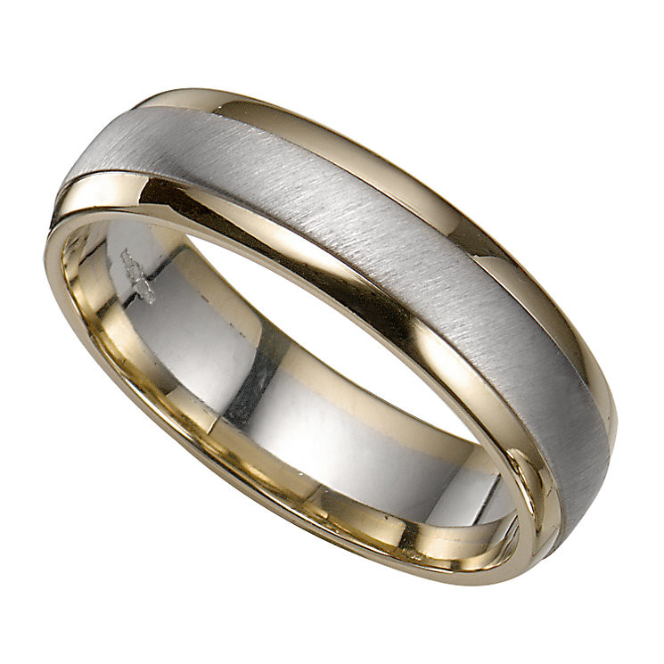 Grooms Wedding Ring
 Groom s 9ct Two Colour Gold Ring