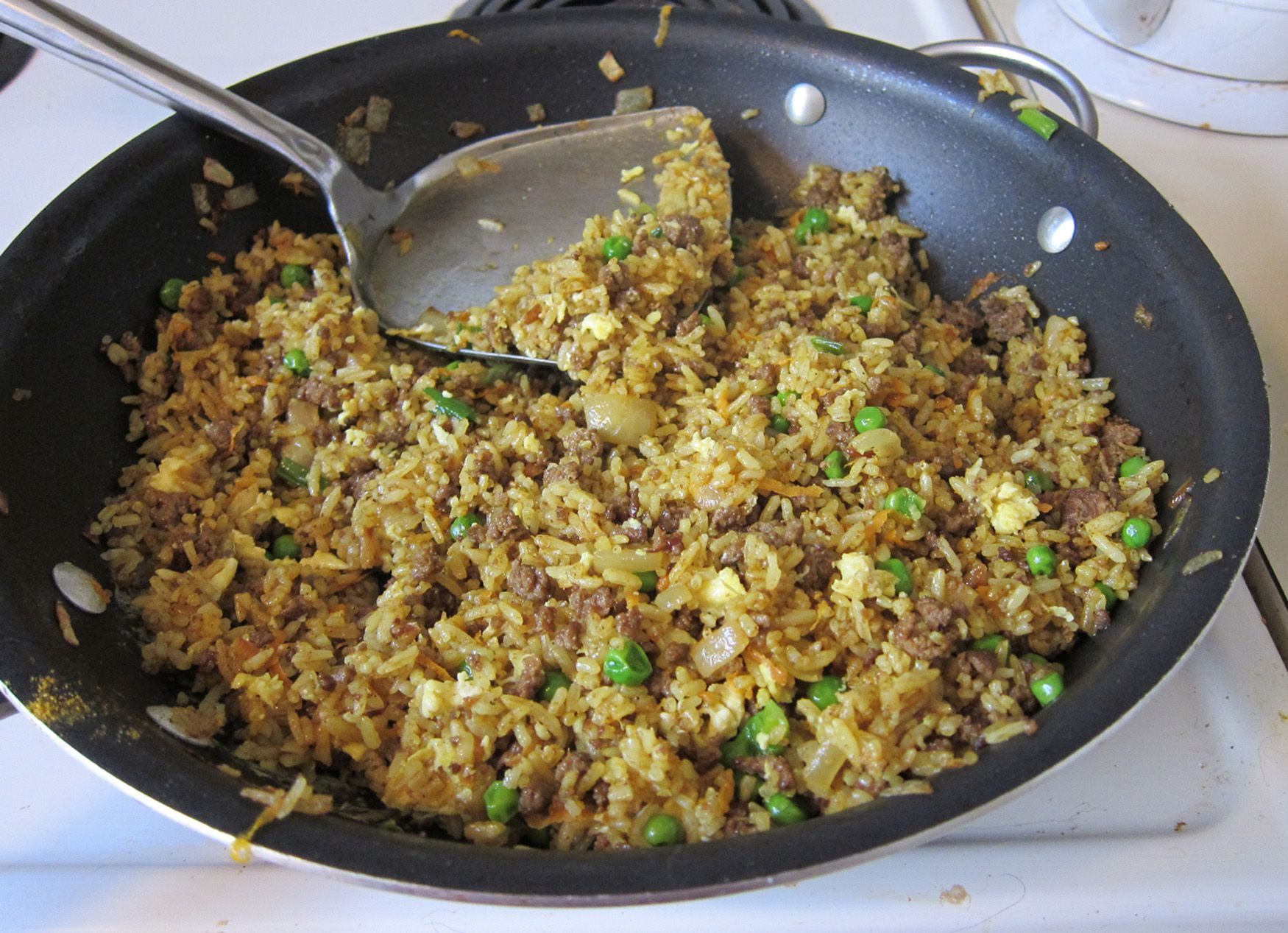 Ground Beef Fried Rice
 Ground Beef Fried Rice Recipe with Curry Powder