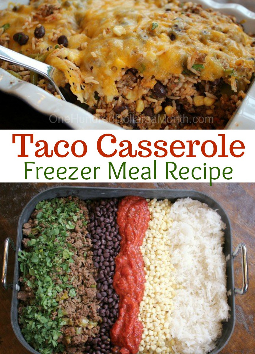 Ground Beef In Freezer
 Ground Beef Freezer Meal Taco Casserole e Hundred