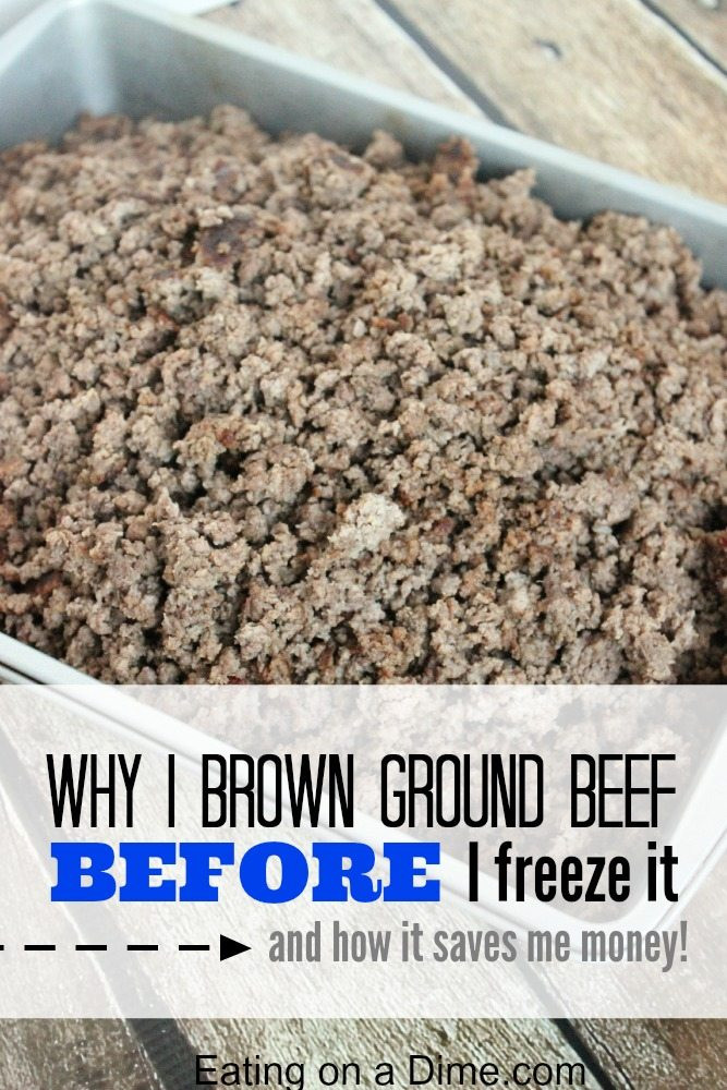 Ground Beef In Freezer
 How to Freeze Ground beef AFTER you brown it Eating on a