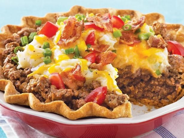 Ground Beef Main Dishes
 Ground Beef and Twice Baked Potato Pie Recipe