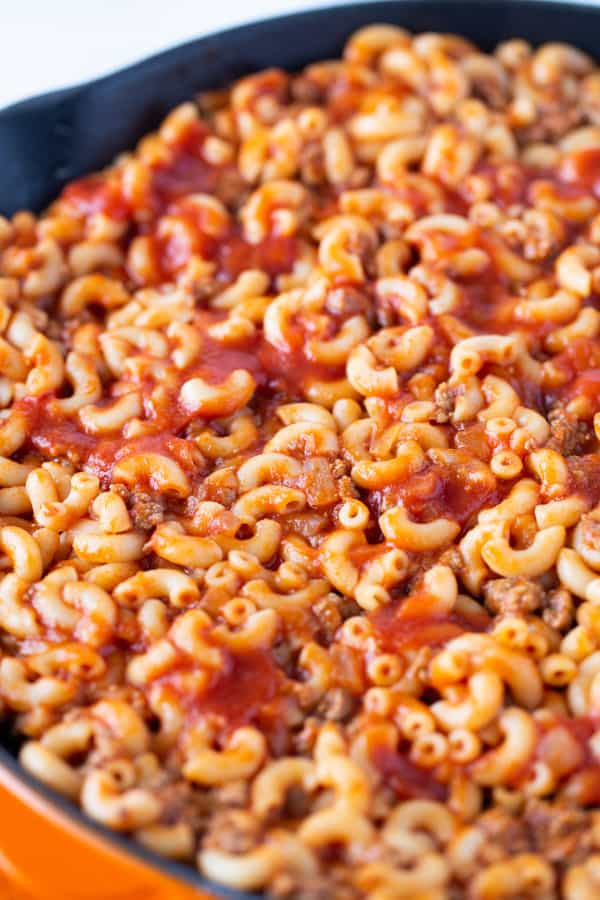 Ground Beef Pasta Recipes No Tomato Sauce
 Easy Pasta and Beef American Goulash Cook Fast Eat