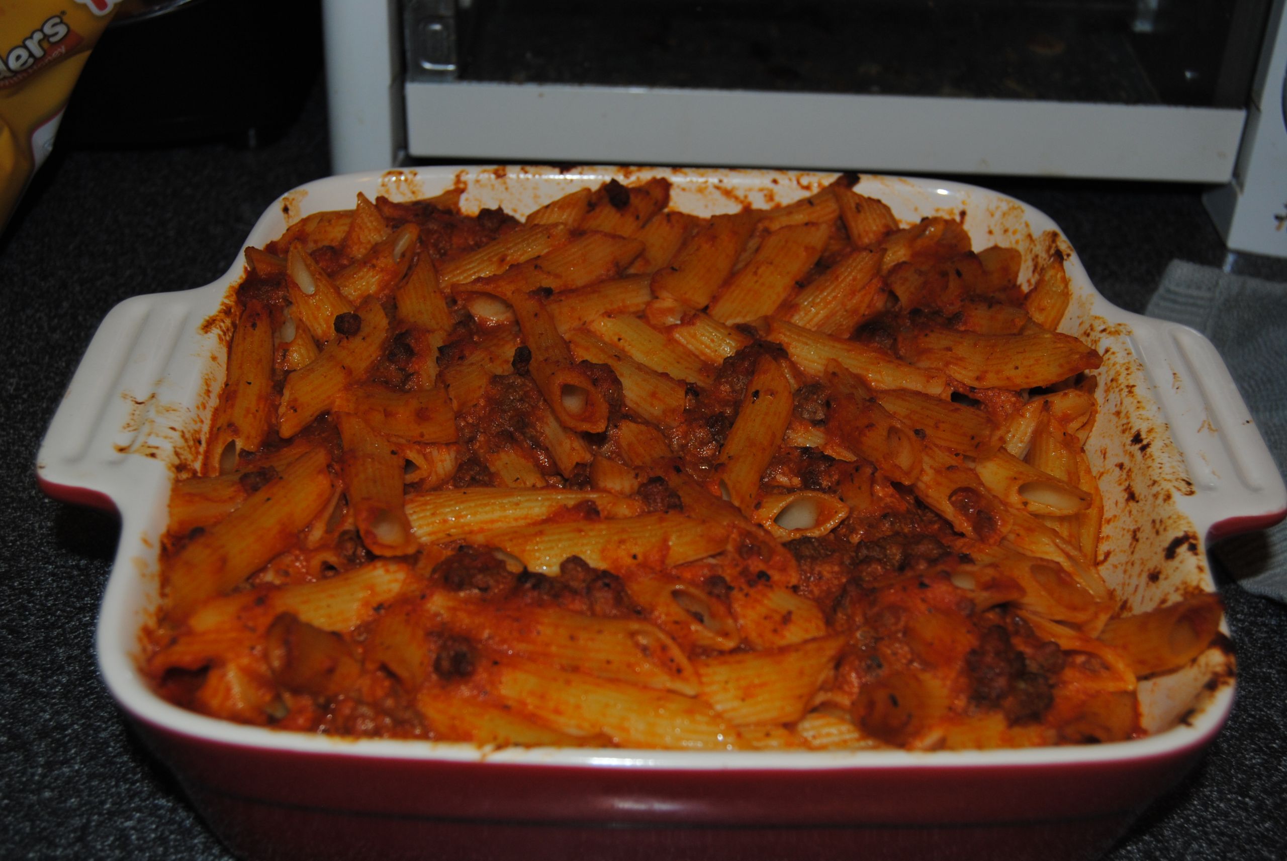 Ground Beef Pasta Recipes No Tomato Sauce
 Recipe Baked penne pasta with ground beef and tomato