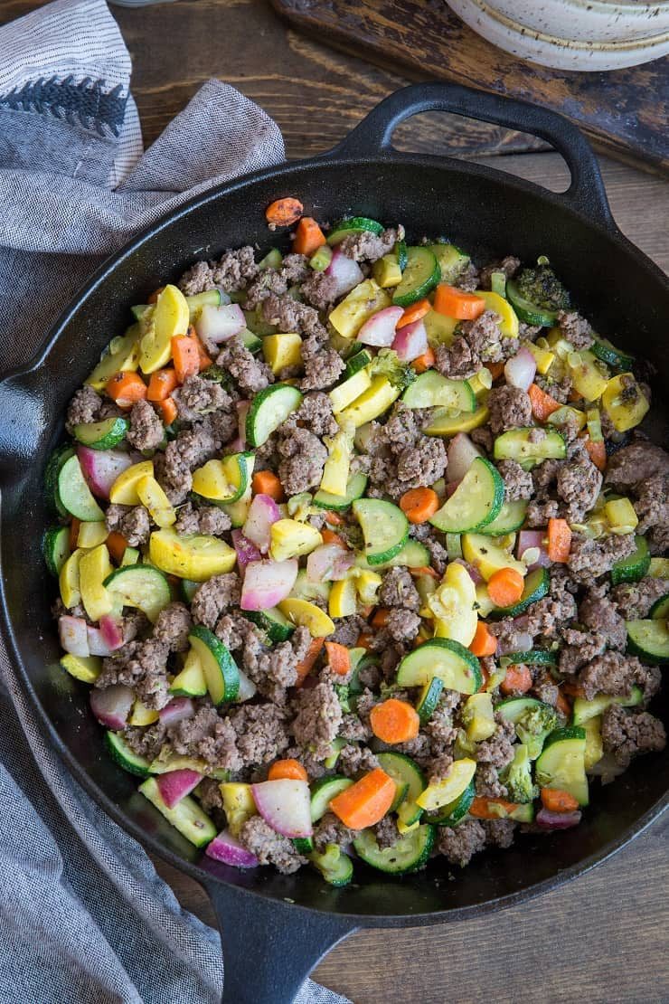 Ground Beef Vegetable Recipes
 30 Minute Ve able and Ground Beef Skillet The Roasted Root