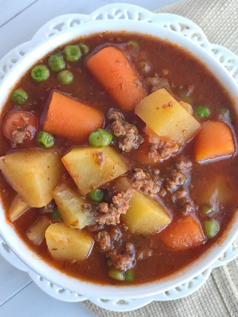 Ground Beef Vegetable Recipes
 Slow Cooker Hearty Ground Beef Stew To her as Family