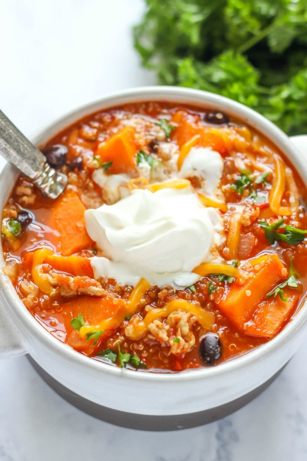 Ground Chicken Chili Slow Cooker
 Slow Cooker Ground Chicken and Sweet Potato Chili