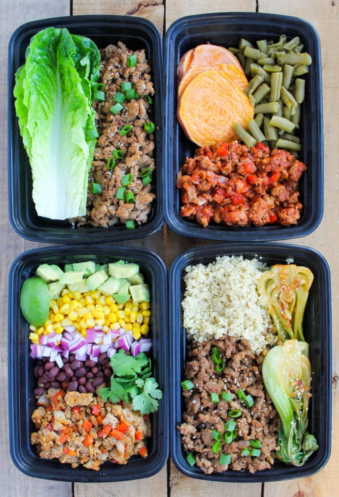 Ground Turkey Meal Prep Recipe
 Easy Ground Turkey Meal Prep Bowls 4 Ways Smile Sandwich