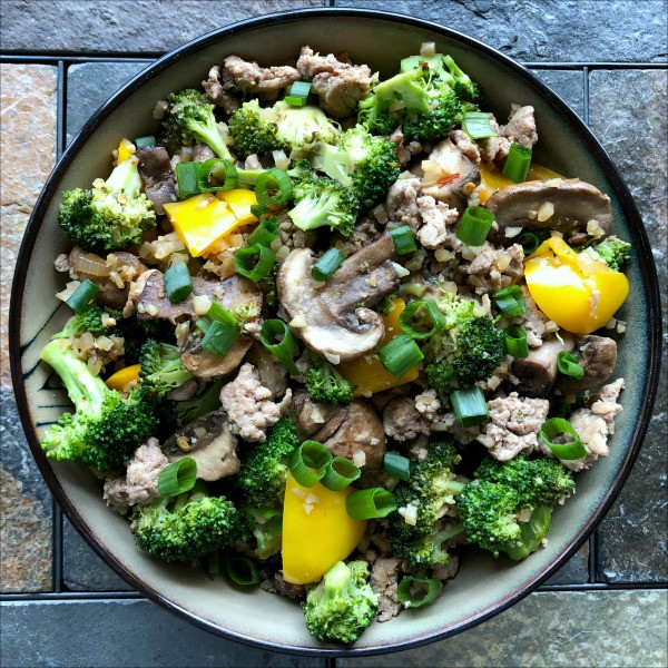 Ground Turkey Stir Fry
 Ground Turkey Stir Fry with Cauliflower Rice