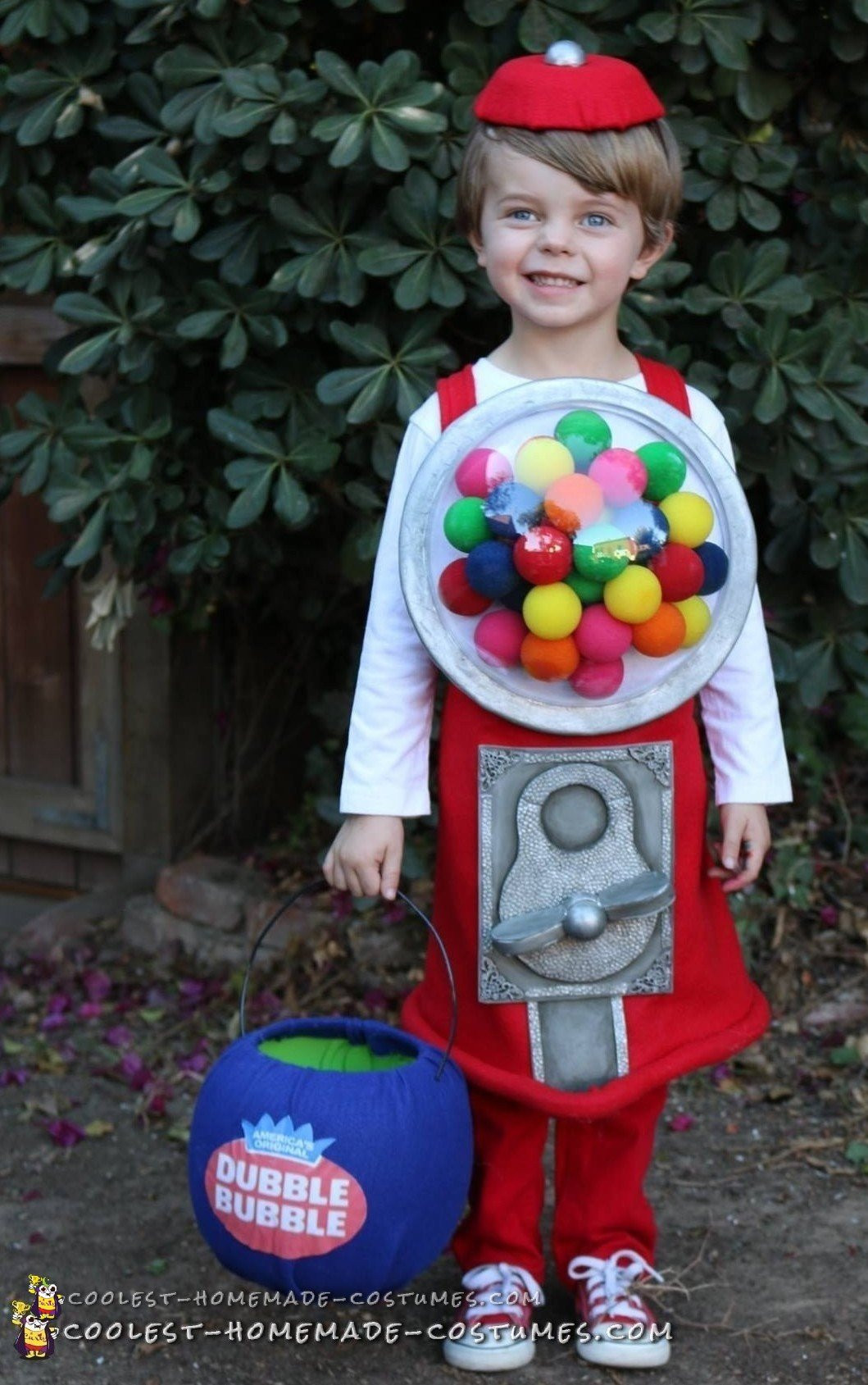 Gumball Machine Costume DIY
 Cutest Homemade Little Gumball Machine