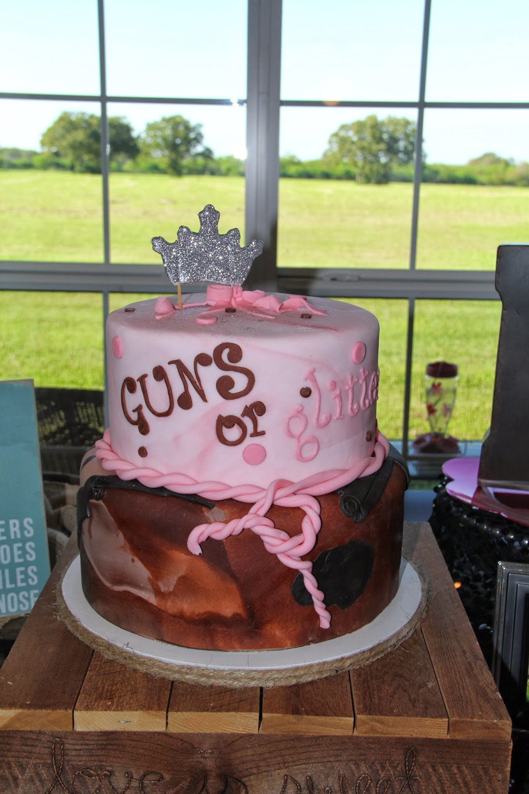 Guns And Glitter Gender Reveal Party Ideas
 Life as Lips bs Guns or Glitter Gender Reveal 11 10 13