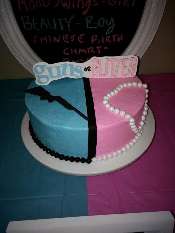 Guns And Glitter Gender Reveal Party Ideas
 1000 images about Gender reveal ideas on Pinterest