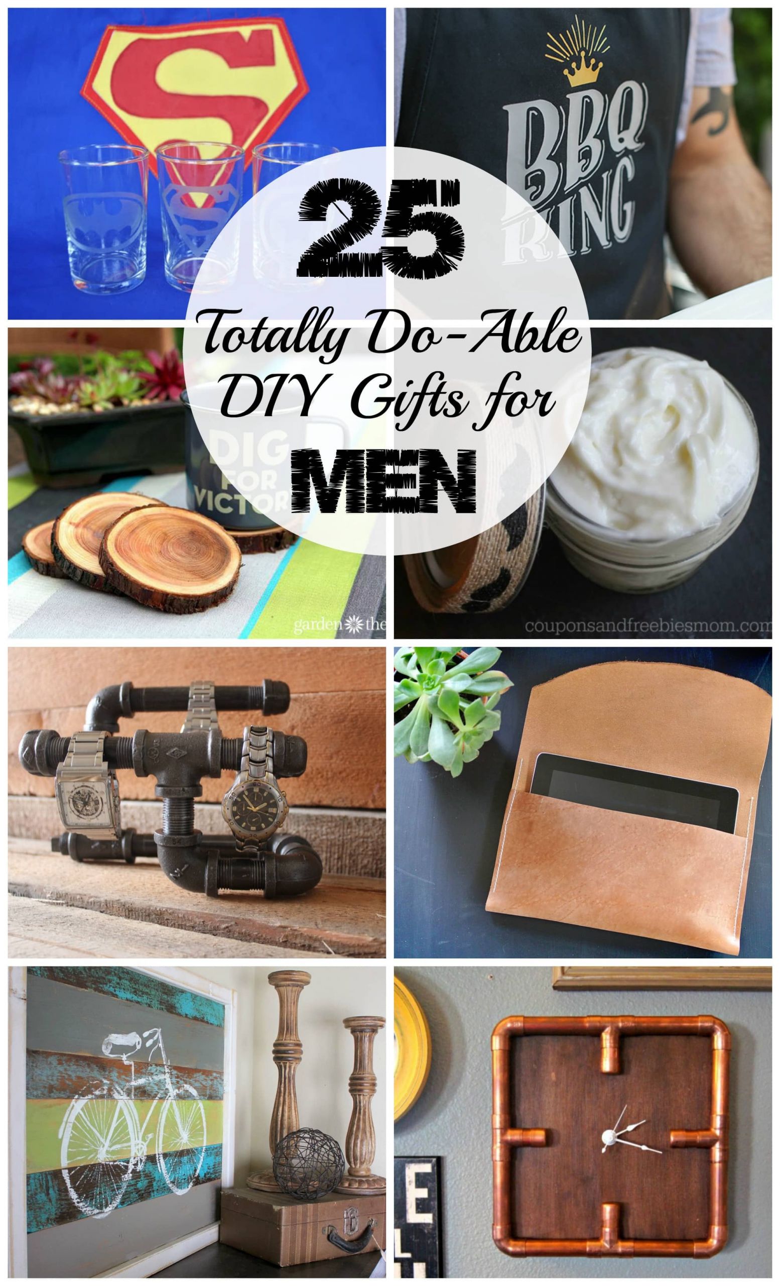 Guys Birthday Gift Ideas
 25 DIY Gifts for Men Love Create Celebrate