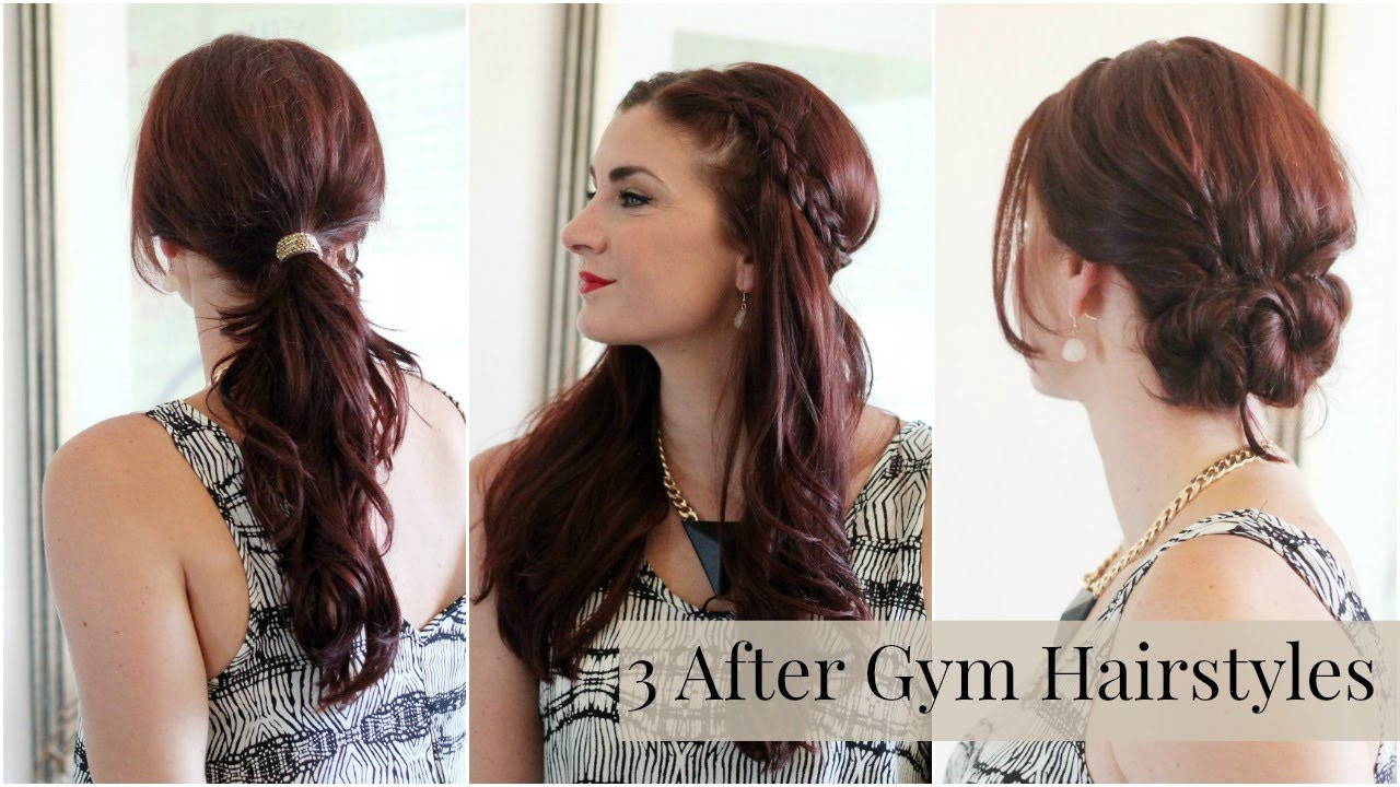 Gym Hairstyles For Long Hair
 3 Different After Gym Hairstyles