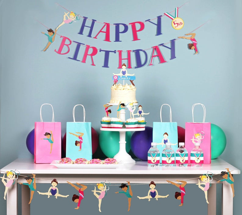 Gymnastics Birthday Party Decorations
 Gymnastics Party Ideas & Supplies for a Home or Gym Party