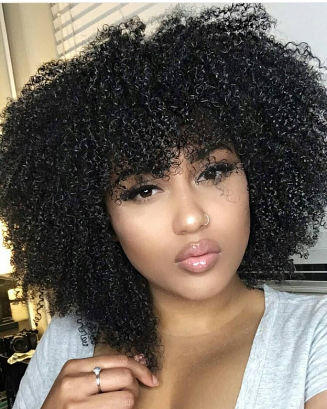 Hairstyle For Black Natural Hair
 Charming 10 Black Natural Hairstyles with Bangs for Women