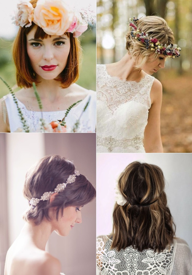 Hairstyles For Brides With Short Hair
 9 Short Wedding Hairstyles For Brides With Short Hair