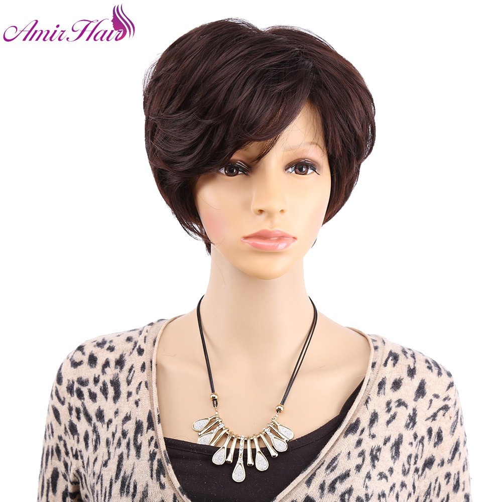 Hairstyles For Short Straight Natural Hair
 Amir Hair Natural Straight Hair Short Wig For Women