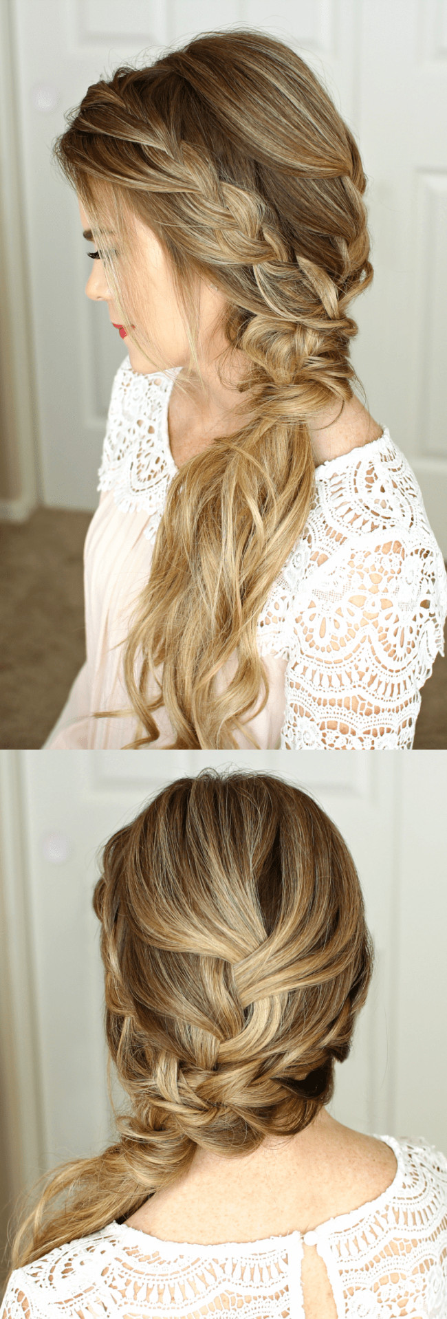 Hairstyles To The Side For Prom
 Braided Side Swept Prom Hairstyle