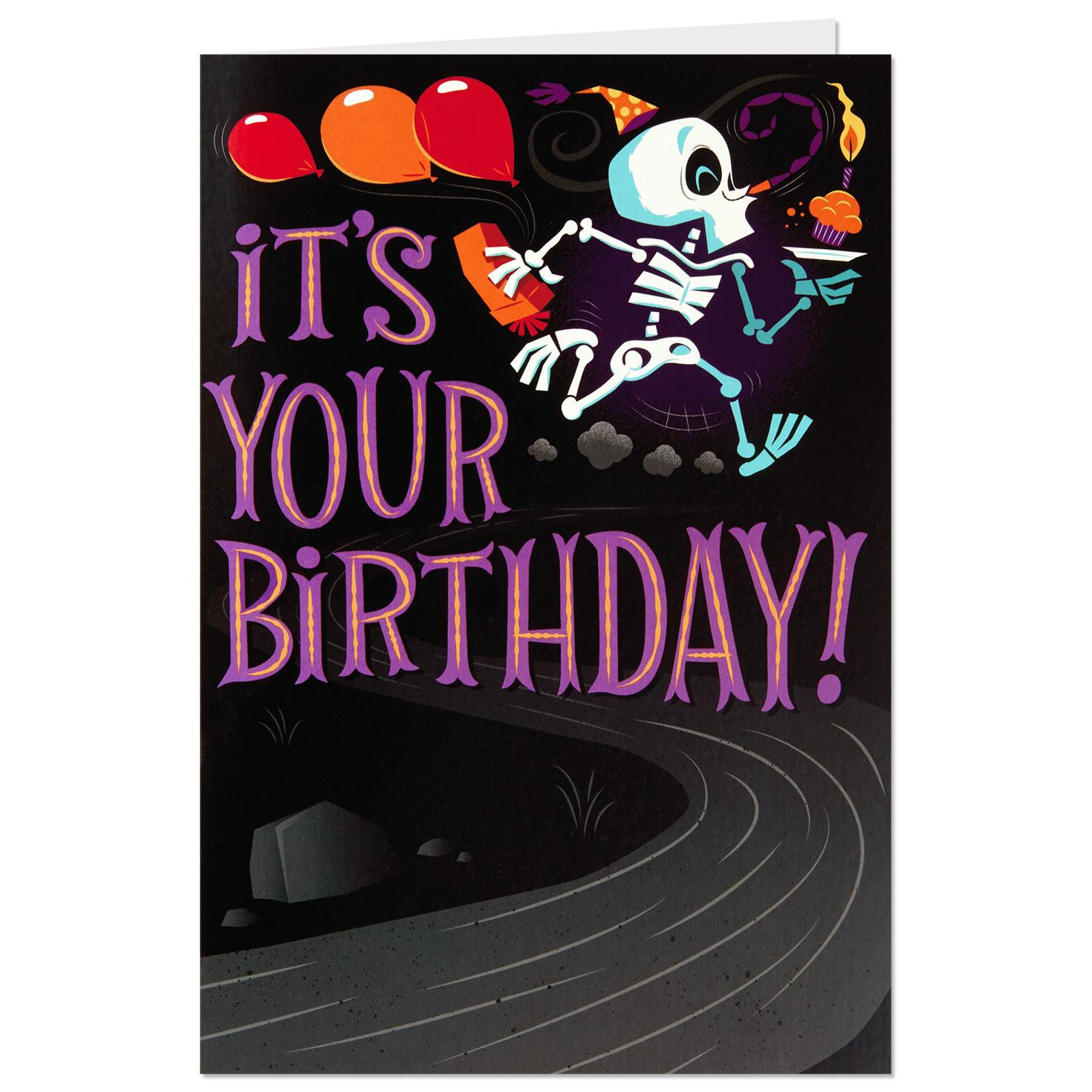 Halloween Birthday Wishes
 Party Skeletons Pop Up Halloween Birthday Card Greeting