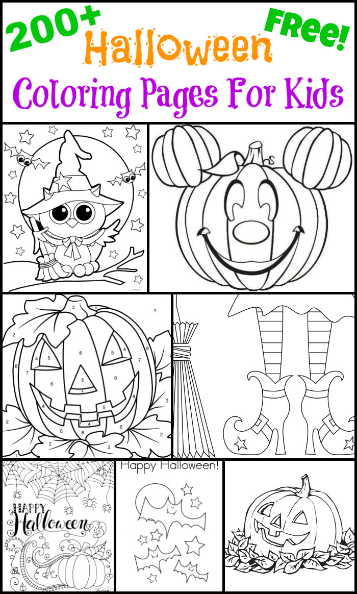 Halloween Coloring Pictures For Kids
 200 Free Halloween Coloring Pages For Kids The Suburban Mom