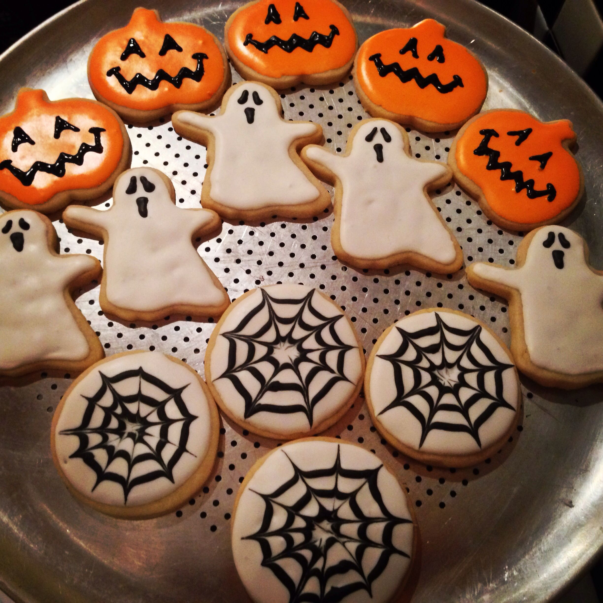 Halloween Cookies Royal Icing
 Halloween Cookies ghosts pumpkins & webs Sugar