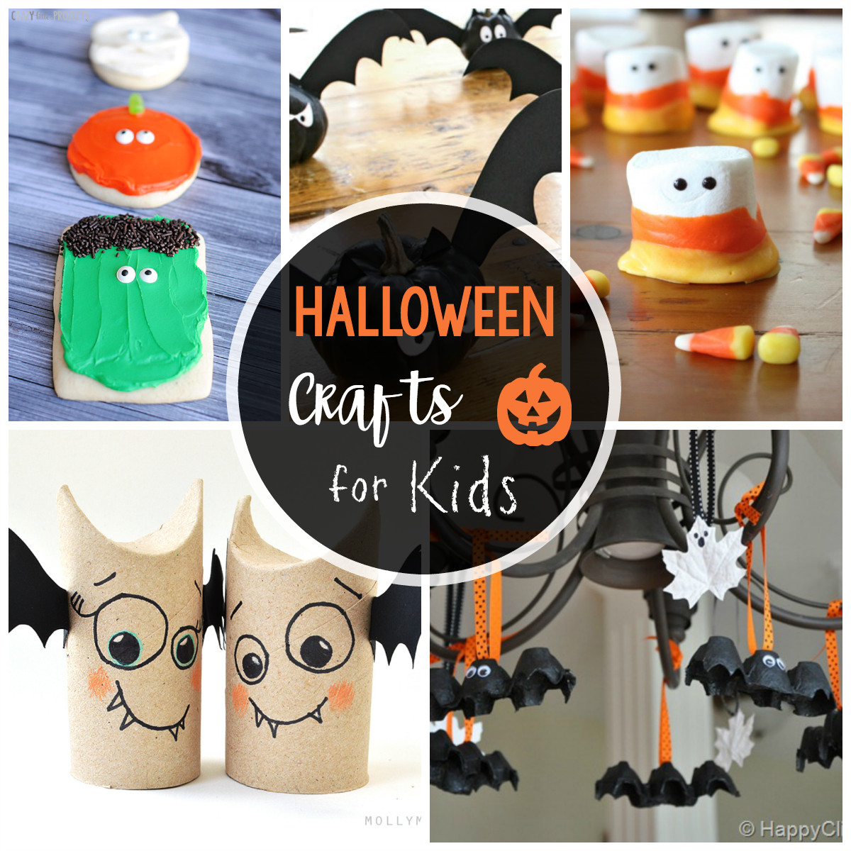 Halloween Craft For Kids
 25 Cute & Easy Halloween Crafts for Kids Crazy Little