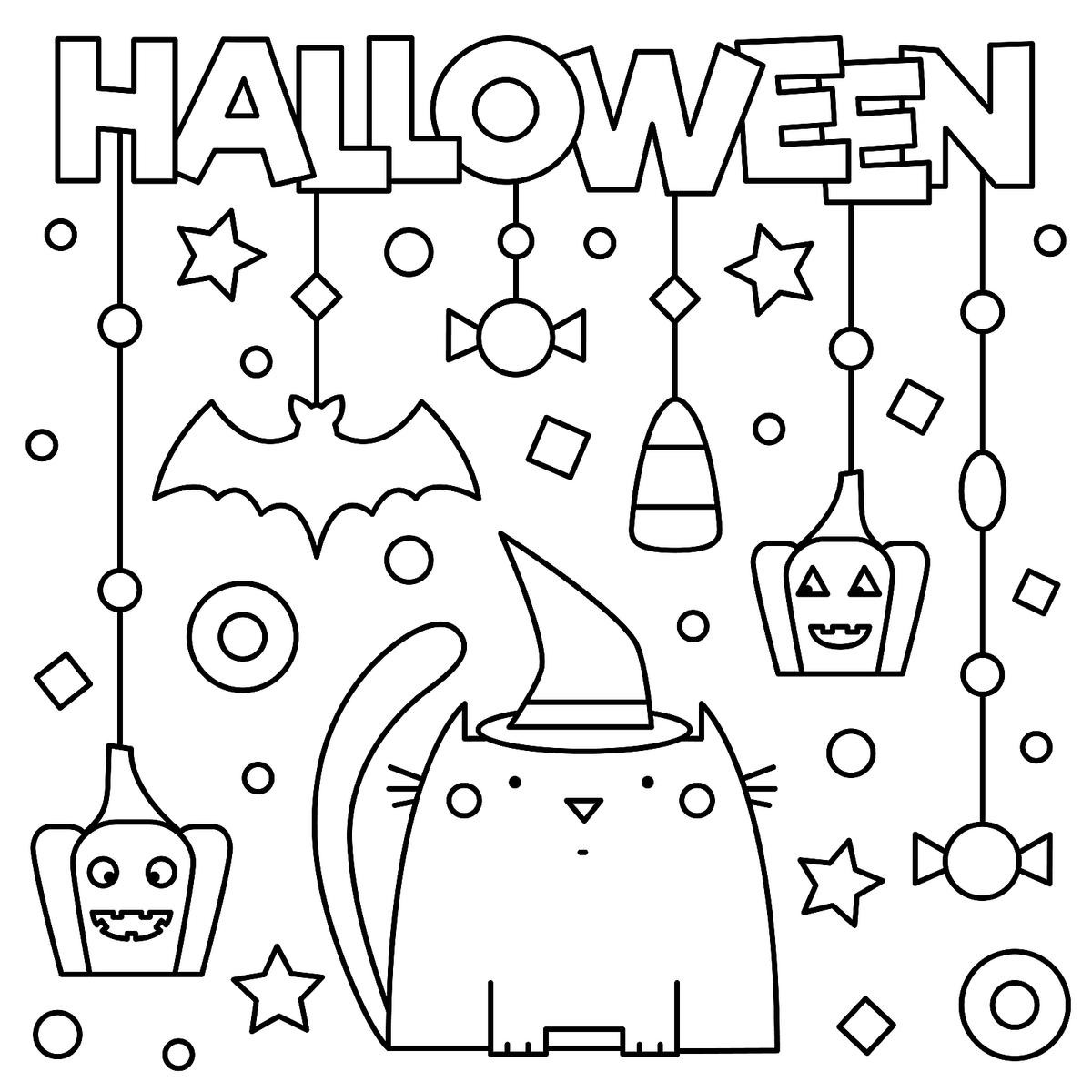 Halloween Kids Coloring Pages
 Halloween Coloring Pages 10 Free Spooky Printable