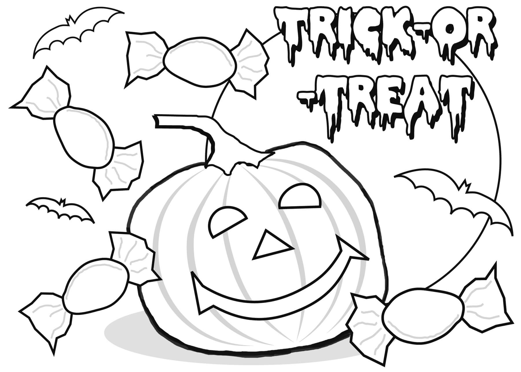 Halloween Kids Coloring Pages
 Happy Halloween Coloring Pages Printable Free For Kids