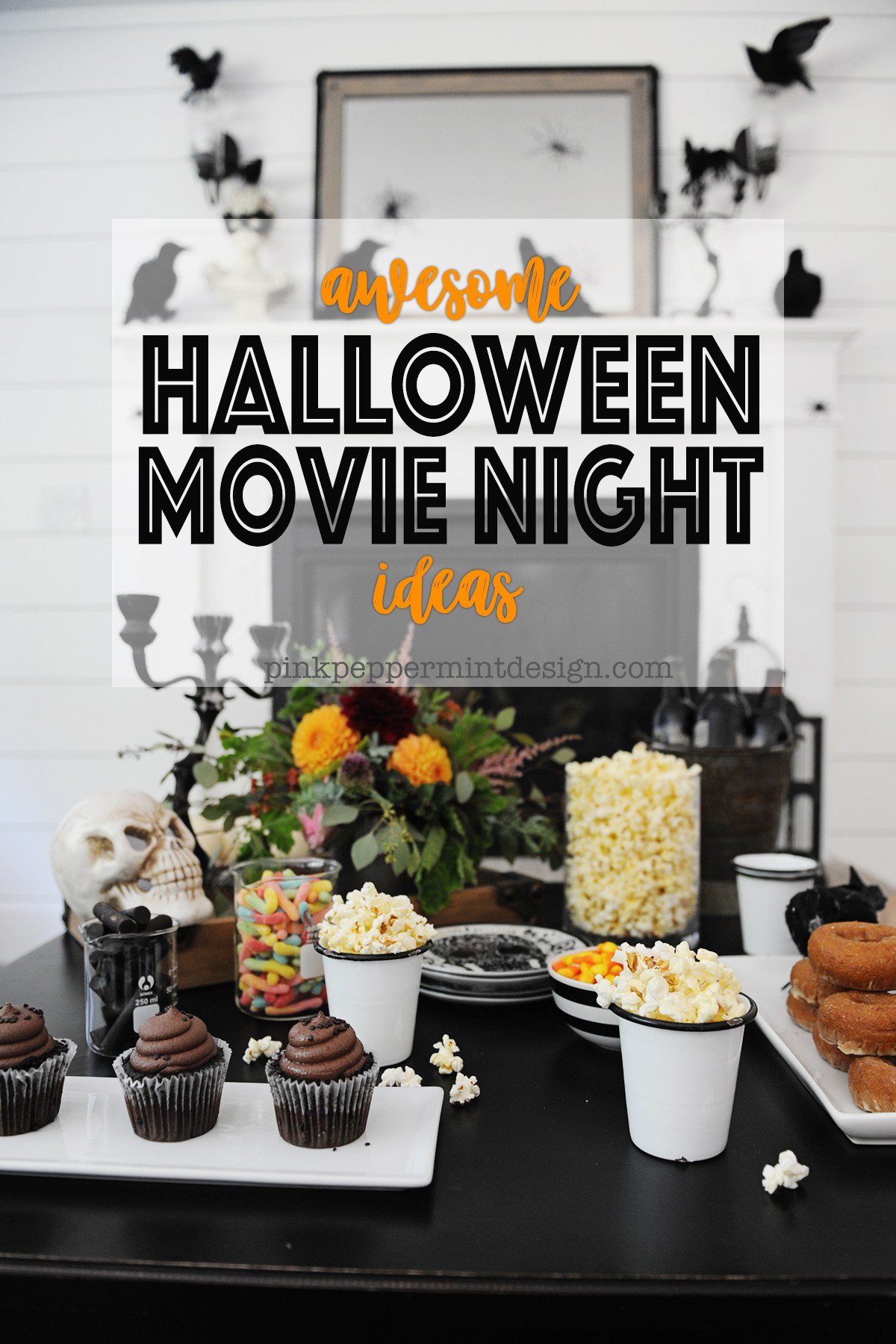 Halloween Movie Party Ideas
 Cute DIY Halloween Movie Night Party Ideas Pink