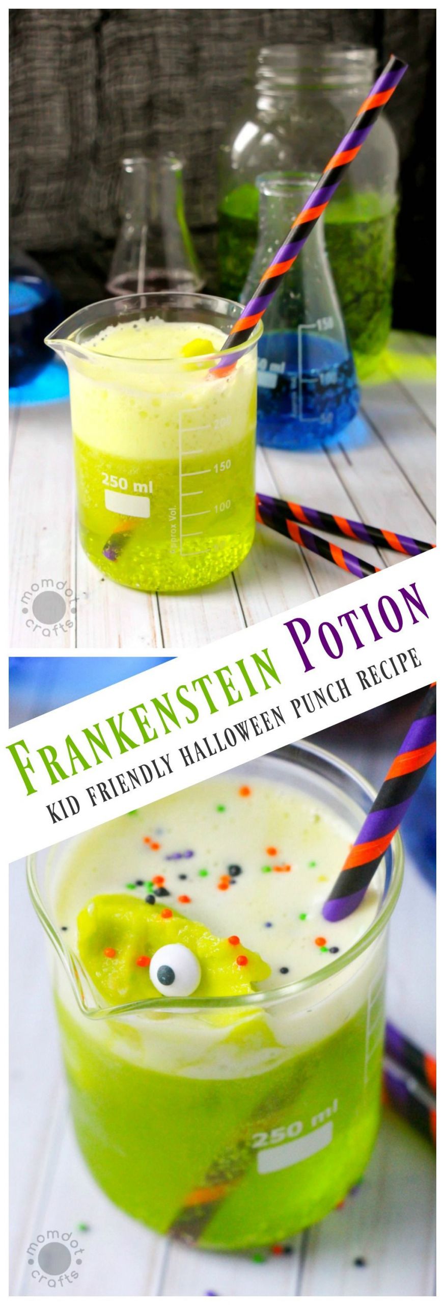 Halloween Punch For Kids-DIY
 Frankenstein Punch Halloween Punch for Kids