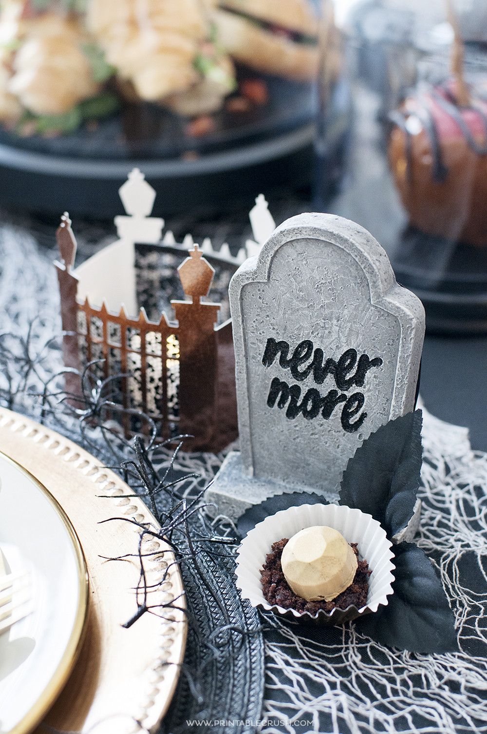 Halloween Tea Party Ideas
 Haunted Mansion Halloween Tea Party Ideas Printable Crush