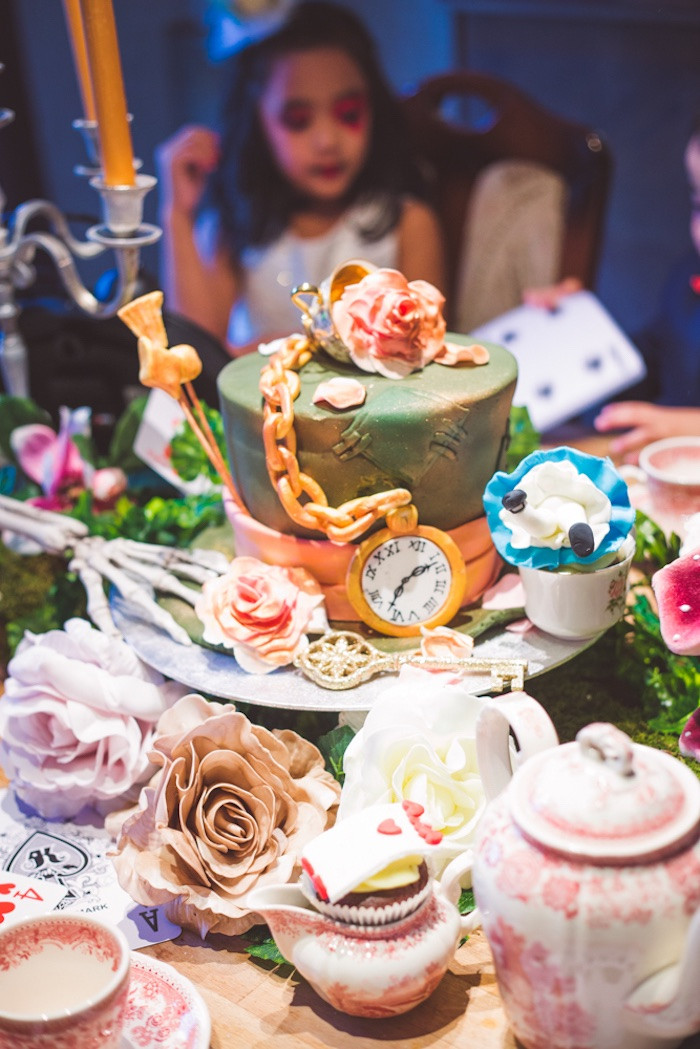 Halloween Tea Party Ideas
 Kara s Party Ideas Alice in Wonderland Tea Party