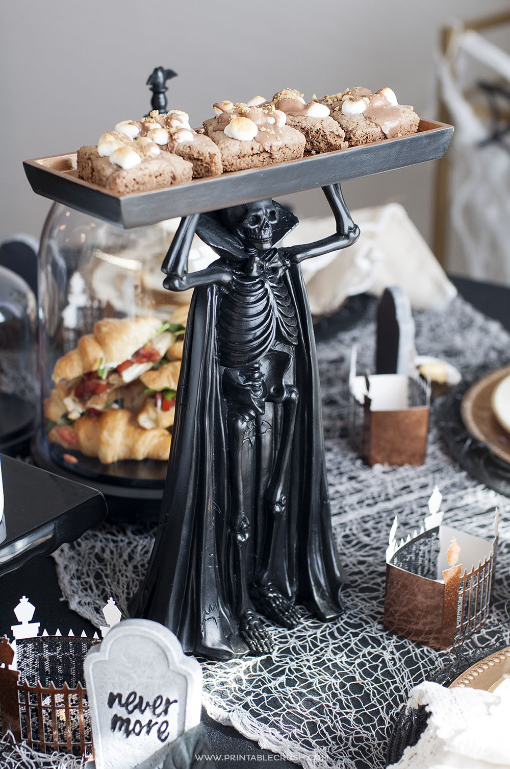 Halloween Tea Party Ideas
 Haunted Mansion Halloween Tea Party Ideas Printable Crush