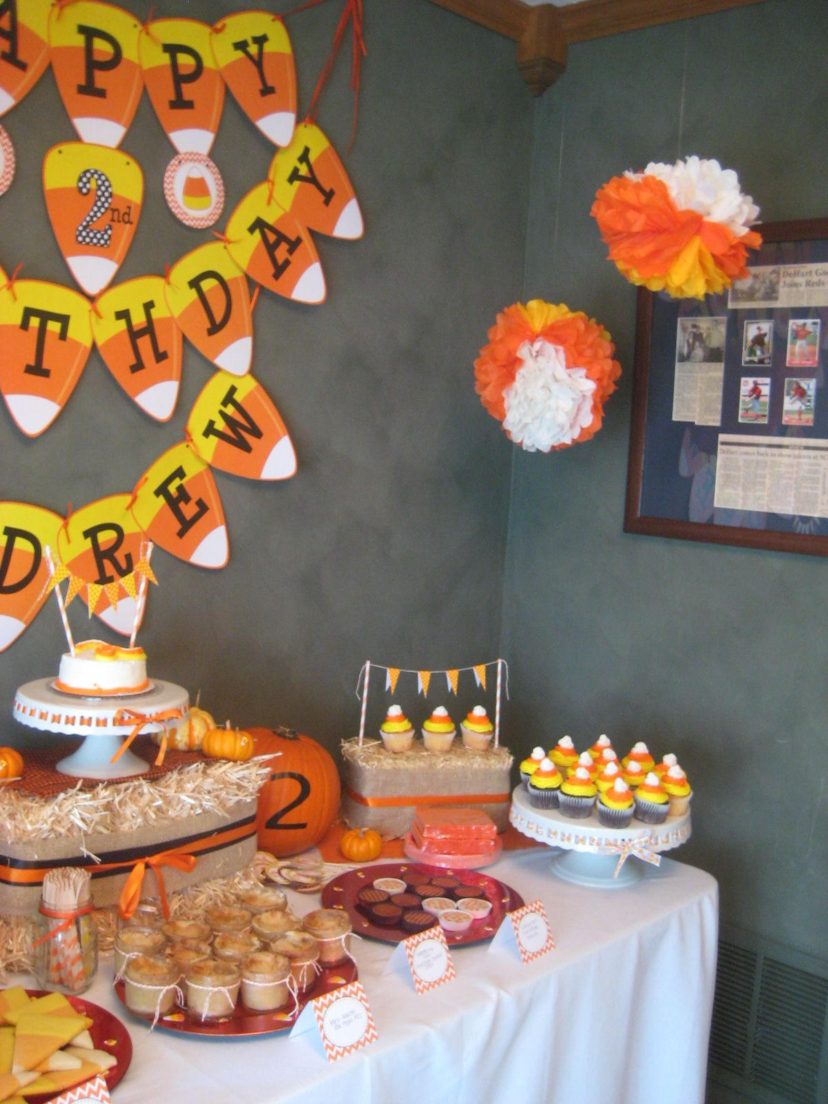 Halloween Themed Birthday Party Ideas
 Candy Corn Birthday Party