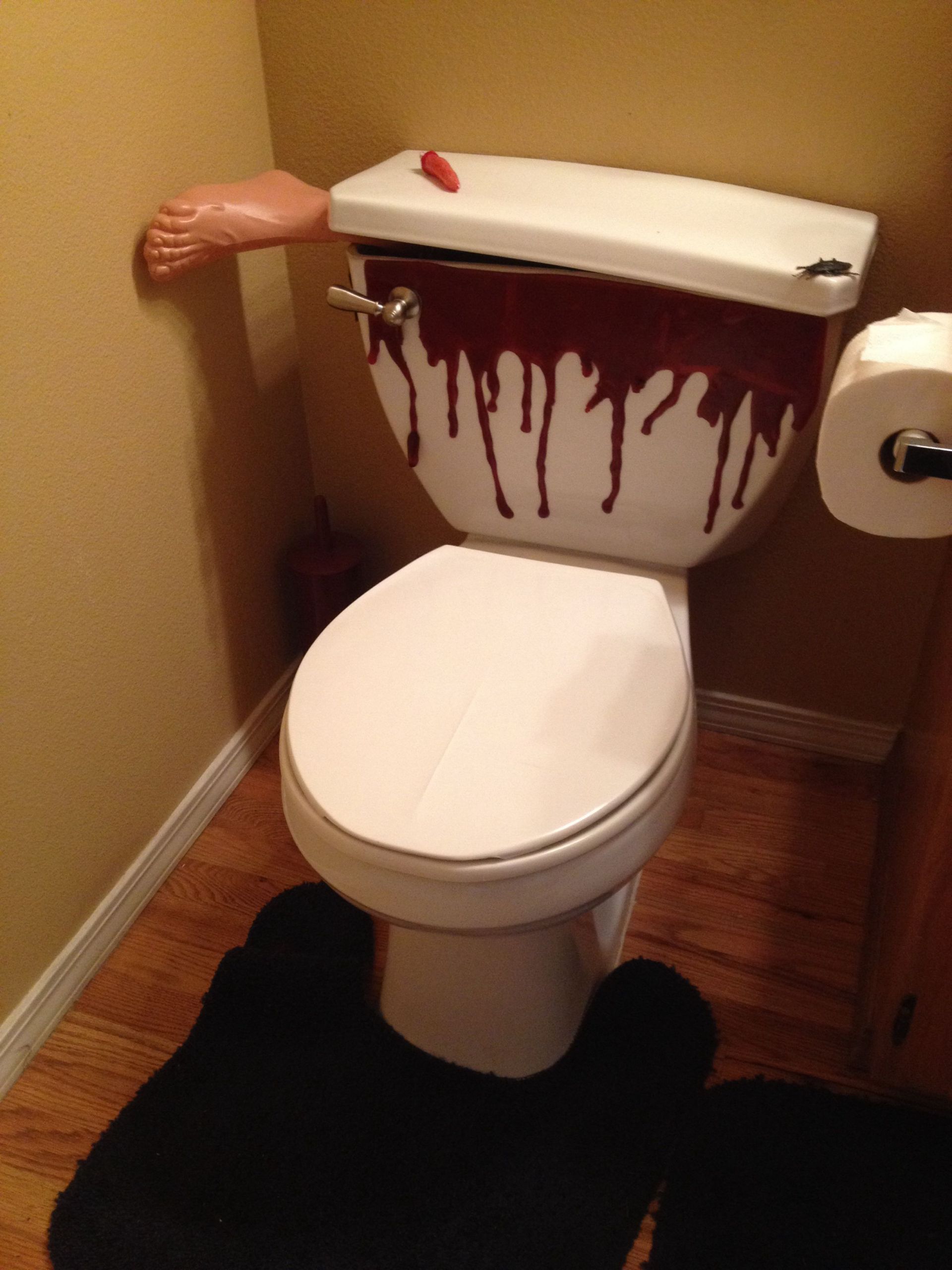 Halloween Toilet Decorations
 Halloween toilet fun