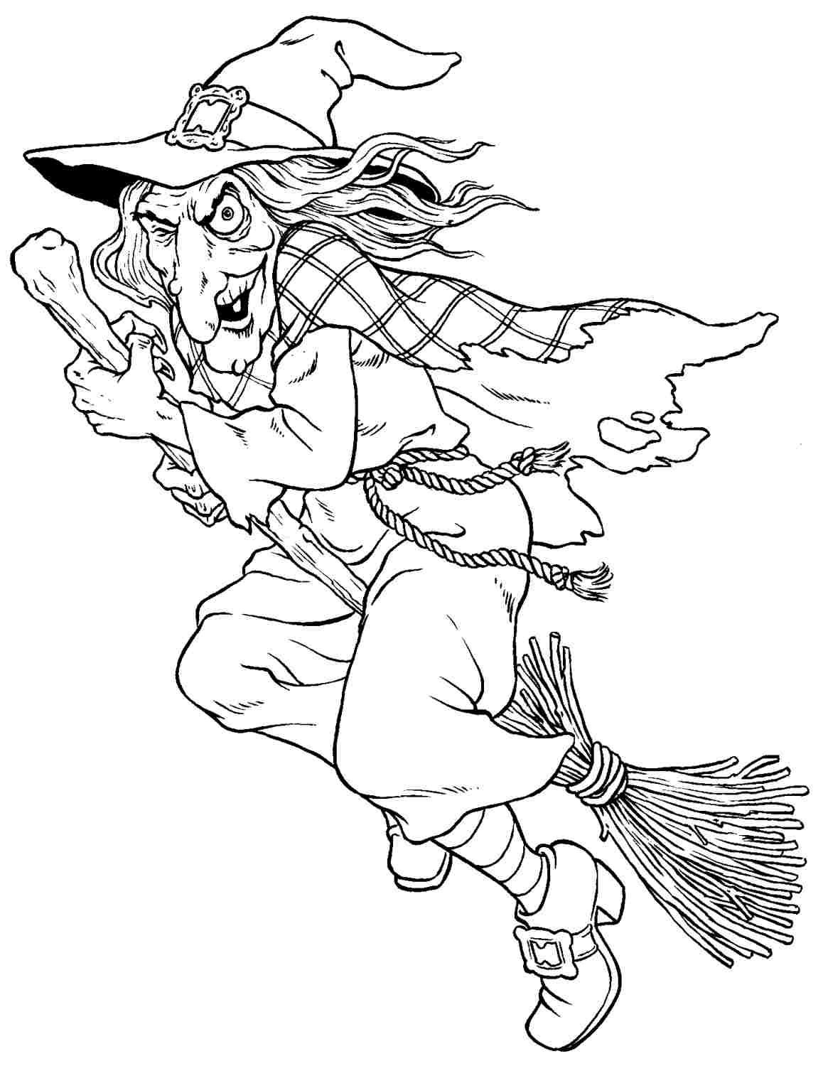 Halloween Witch Coloring Pages For Kids
 witches colouring pages