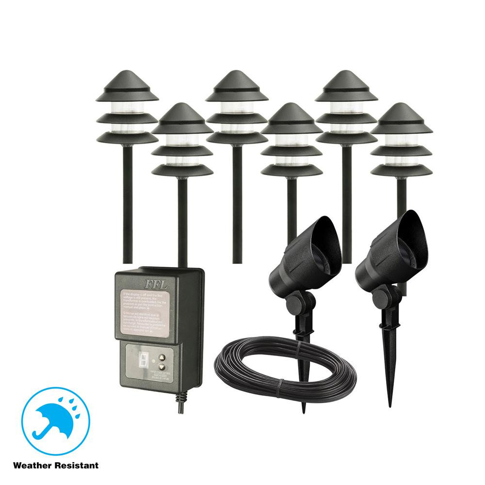 Hampton Bay Landscape Lighting
 Hampton Bay Low Voltage Black Outdoor Halogen Landscape