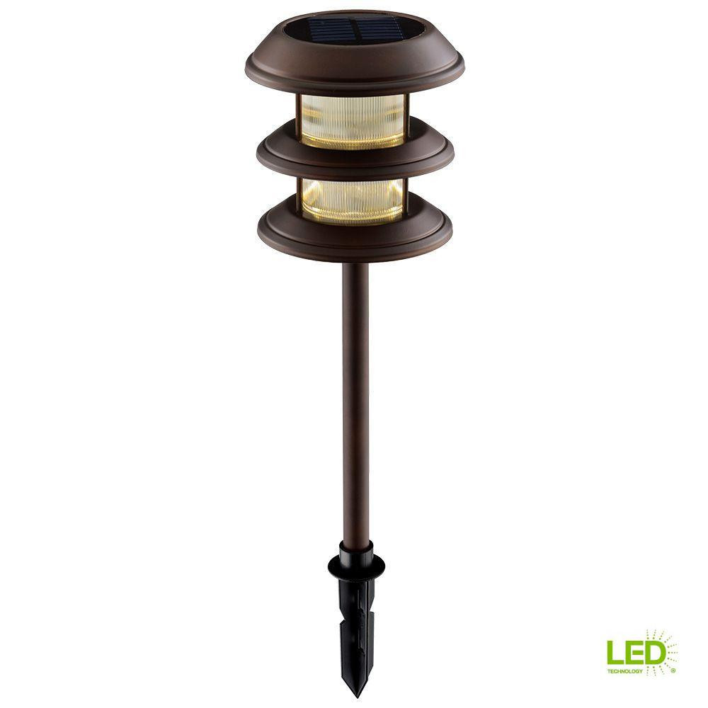 Hampton Bay Landscape Lighting
 Hampton Bay Solar Mediterranean Bronze Outdoor Integrated