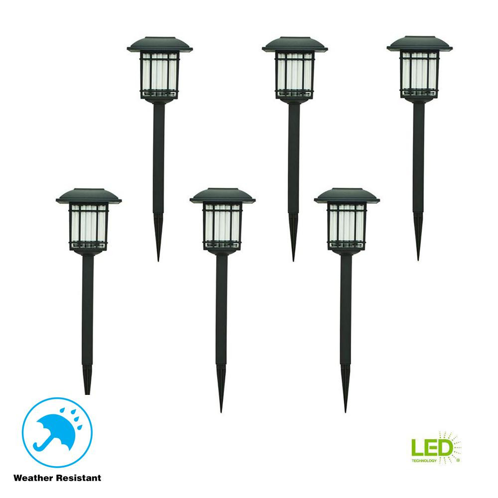 Hampton Bay Landscape Lighting
 Hampton Bay Solar Black Outdoor Integrated LED 3000K 6