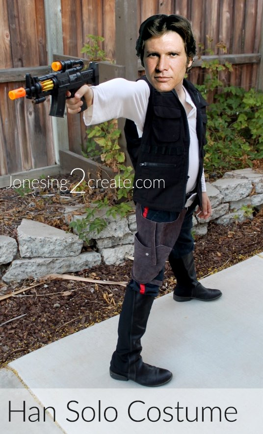 Han Solo DIY Costume
 Homemade Han Solo Costume for Kids Jonesing2Create