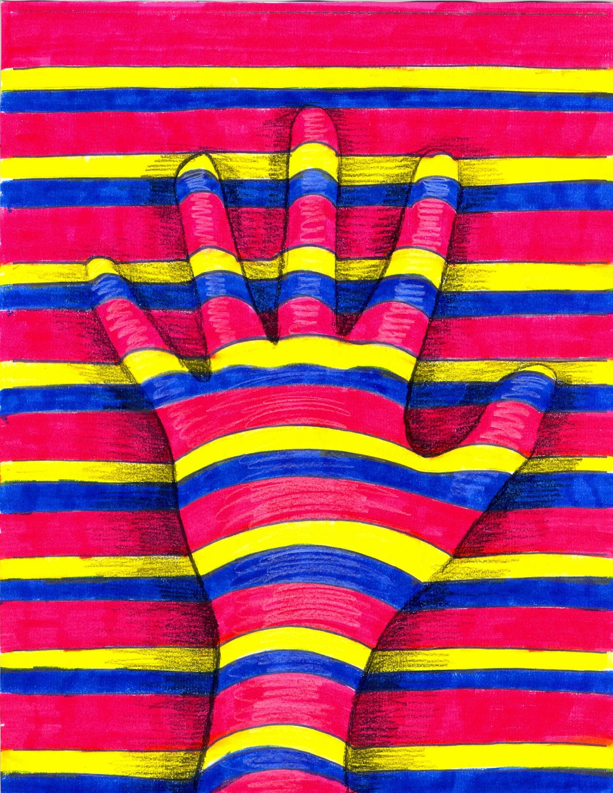 Hand Art For Kids
 The Lost Sock Art Elements using Hands