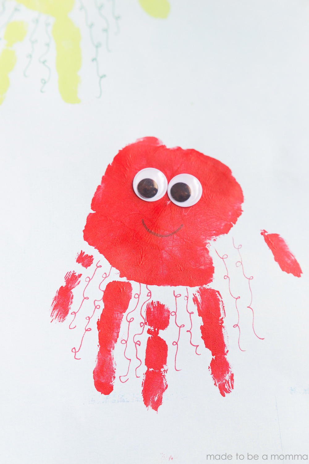 Hand Art For Kids
 Kids Handprint Jellyfish Art Made To Be A Momma