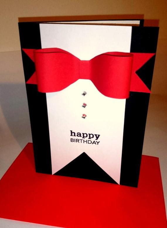 Handmade Birthday Cards For Him
 Items similar to Birthday Card Handmade Greeting Card
