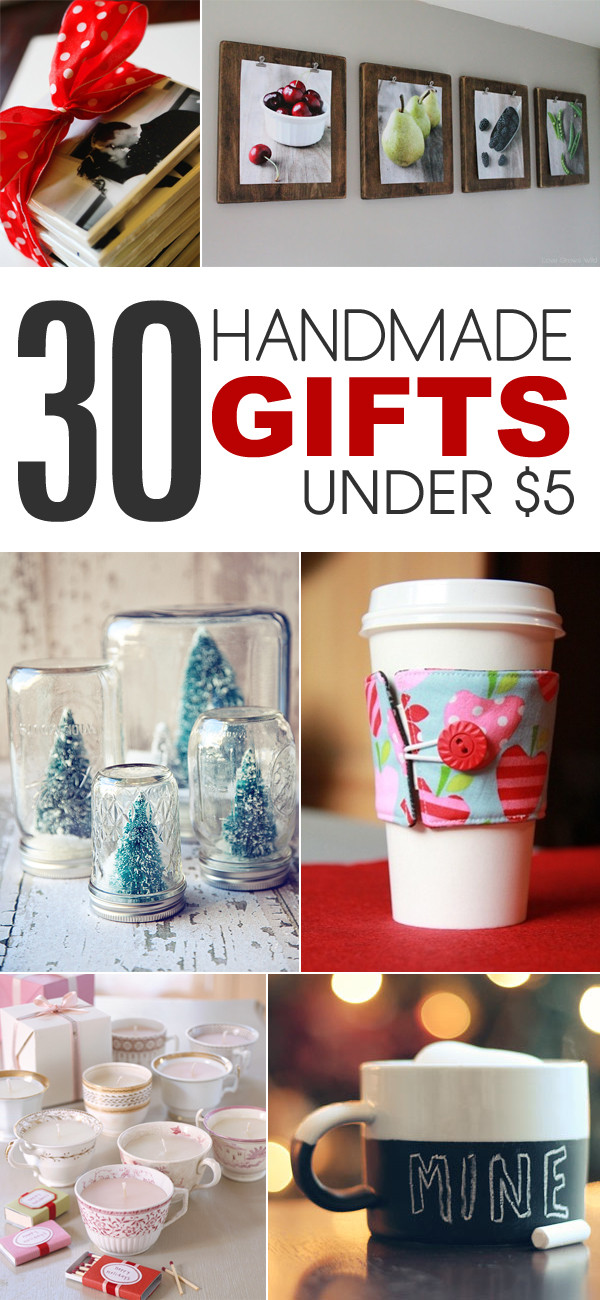Handmade Birthday Gift Ideas
 30 Handmade Gift Ideas to Make For Under $5