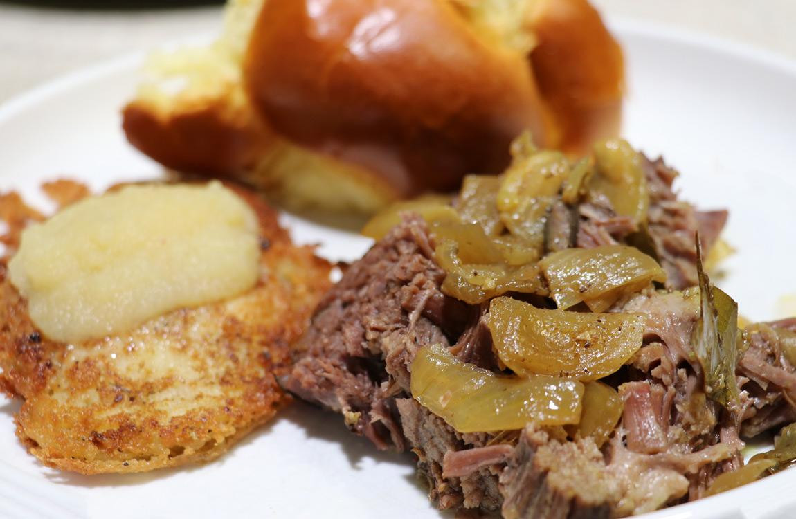 Hanukkah Brisket Recipe
 Hanukkah Dinner Featuring Slow Cooker Beef Brisket Recipe