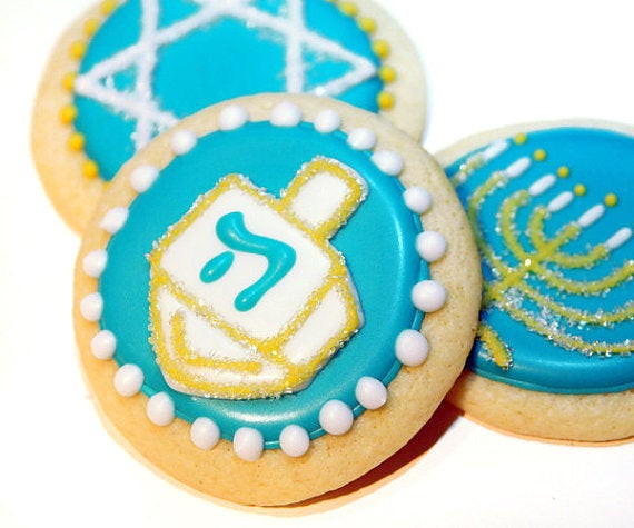 Hanukkah Sugar Cookies
 Hanukkah Sugar Cookies Bat Mitzvah Favors Bar Mitzvah