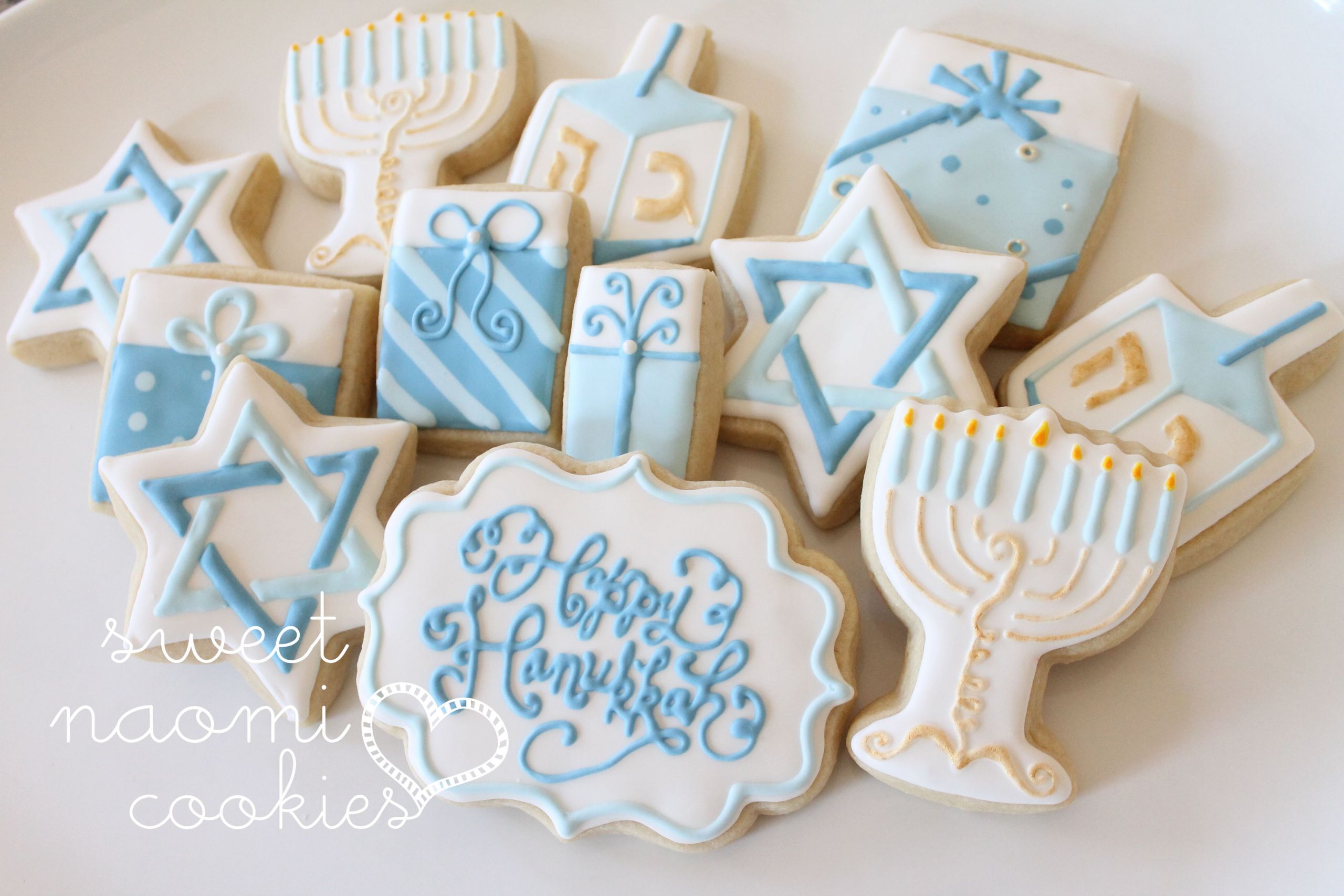 Hanukkah Sugar Cookies
 Hanukkah Decorated Sugar Cookies