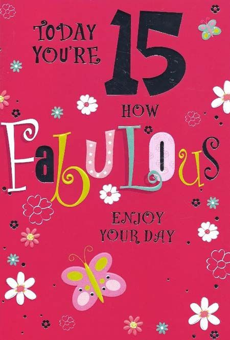 Happy 15Th Birthday Quotes
 15th birthday Birthdays and Happy on Pinterest