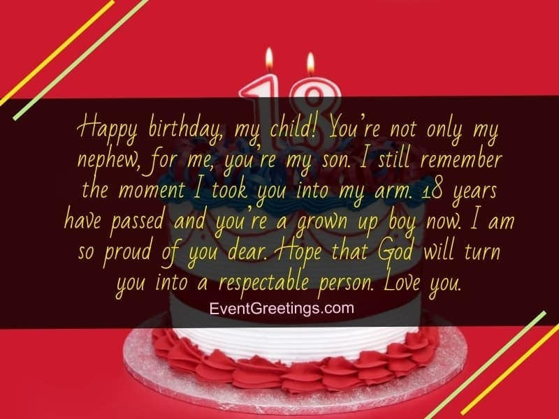 Happy 18th Birthday Wishes To My Son
 60 Best 18th Birthday Quotes And Wishes For Dearest e